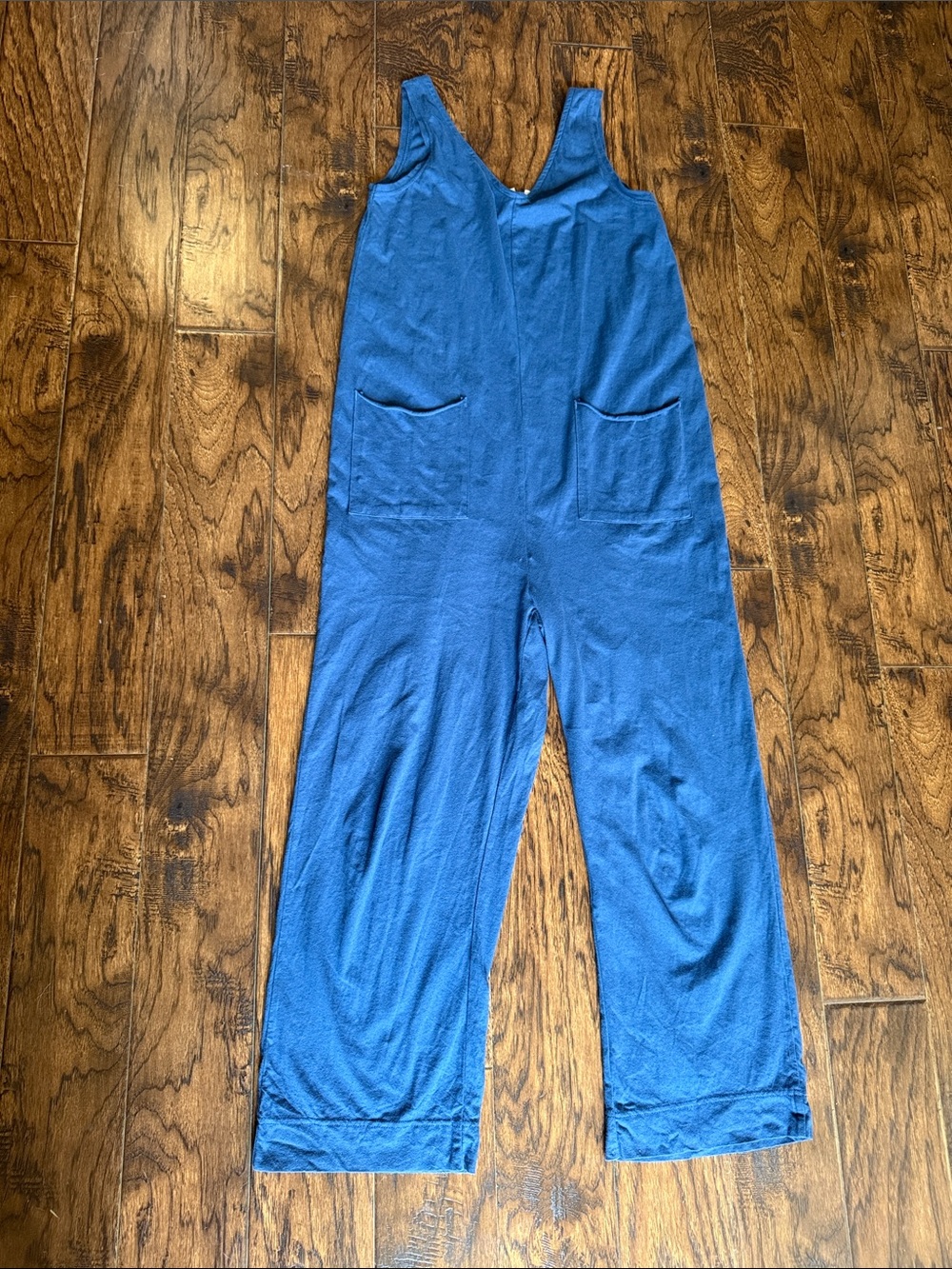 Pact Women's blue Sleeveless Wide-Leg Jumpsuit, size small - Picture 6 of 9